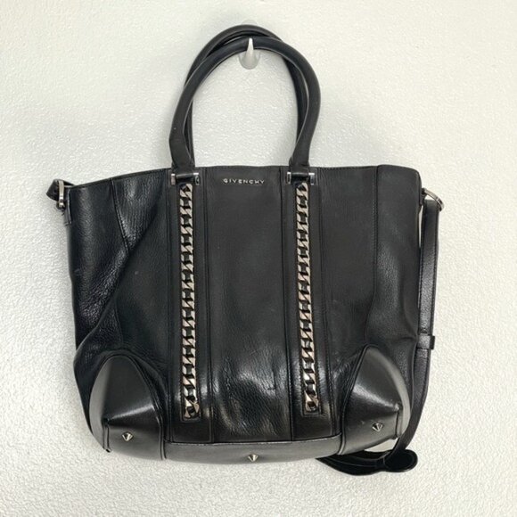 Givenchy Lucrezia Black Leather Satchel w/Dust Bag - Picture 1 of 16